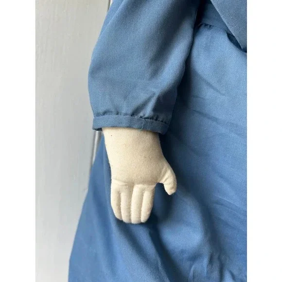 Vintage 90s Amish doll faceless 25" handmade imperfect